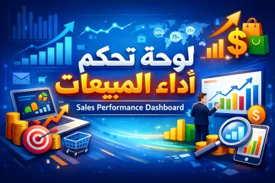 عمل Dashboard احترافي لتحليل أداء المبيعات Sales Perf