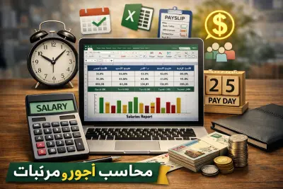 اعداد الاجور و المرتبات الشهرية للعاملين باستخدام الاكسيل