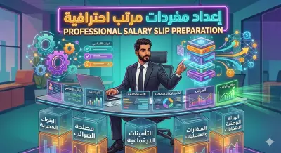 إعداد مفردات مرتب احترافية Pay Slip جاهزة للطباعة