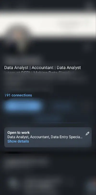 عملحساب linkedin محترف