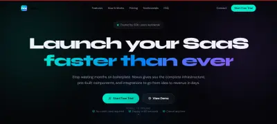 سوف تحصل على قالب Landing Page احترافي متكامل مخصص لعرض منتجات أو خدمات SaaS بشكل حديث وفخم، جاهز للاستخدام مباشرة أو التعديل عليه بسهولة.