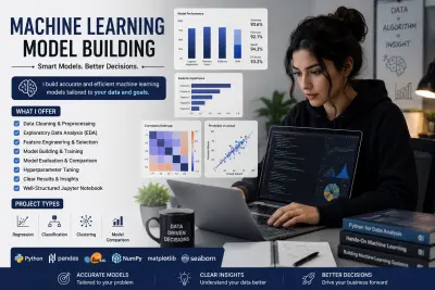 صورة العمل بناء وتطوير نماذج Machine Learning باستخدام Python