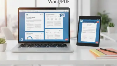 تحويل المحتوى إلى تقرير منسق Word/PDF
