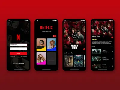 تصميم واجهات تطبيقات موبايل UI/UX احترافية (تصميم 4 شاشات بتجربة مستخدم عصرية)