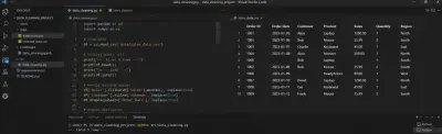 تنظيف البيانات ومعالجتها باستخدام Python