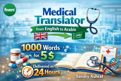 ترجمة طبية احترافية من اللغة الإنجليزية إلى اللغة العربية