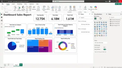 إنشاء داشبورد احترافية وتحليل البيانات باستخدام Power BI