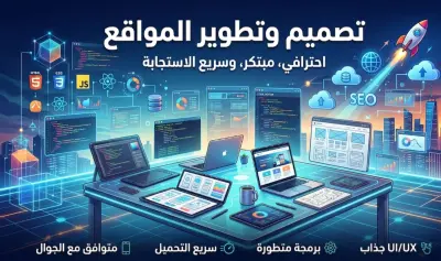 تصميم وتطوير صفحة ويب