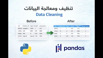 تنظيف البيانات لـ 1000 سجل بستخدام بايثون تسليم خلال 24 ساعة