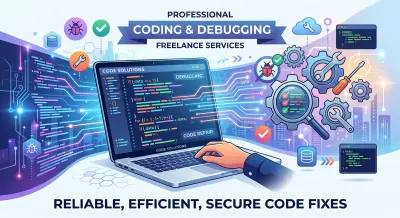 سأحل لك مشاكل الكود البرمجي وأصلح الأخطاء في مشروعك بسرعة واحترافية