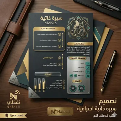 تصميم سيرة ذاتية احترافية
