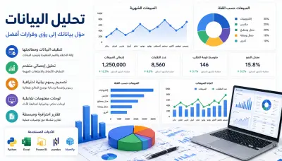 أقدّم لك خدمة تحليل البيانات واستخراج المعلومات القيمة من مجموعات البيانات الخاصة بك، لتحويل البيانات الخام إلى رؤى قابلة للتنفيذ تساعدك في اتخاذ قرارات أفضل.