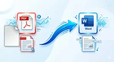 تحويل pdf ل word والعكس مع مراعاة الترتيب والتنسيق