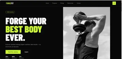تصميم Landing page with react.js احترافية