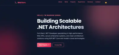 تصميم portfolio احترافي HTML CSS JavaScript