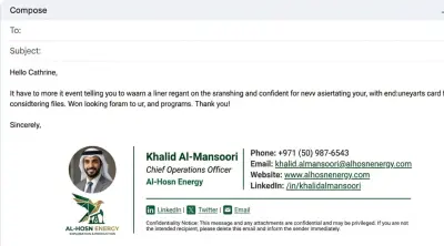 إنشاء Email Signature احترافي متجاوب HTML & CSS
