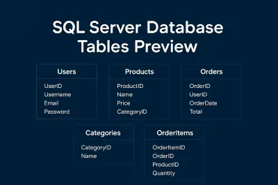 Setup Database Using SQL Server