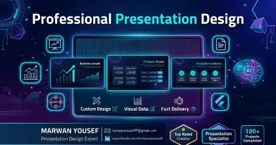 تصميم عروض تقديمية (Presentations) احترافية ومبتكرة تجذب جمهورك وتدعم فكرتك