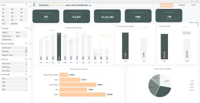 عمل داشبورد احترافيه باستخدام اكسل