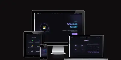 تصميم موقع بورتفوليو احترافي باستخدام HTML و CSS و JavaScript متجاوب