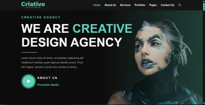 برمجة موقع إبداعي متكامل (Multi-Page) متجاوب تماماً بـ 10 صفحات مختلفة.