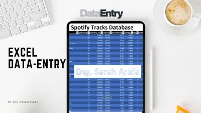 ادخال بيانات على اكسيل و تنسيقها