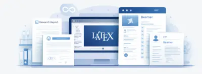 إنشاء مشاريع LaTeX احترافية: تقارير، عروض تقديمية، سير ذاتية (CV) وأبحاث (حتى 20 صفحة)