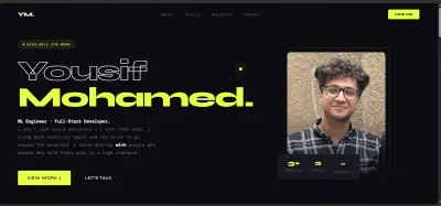 تصميم بورتفوليو احترافي