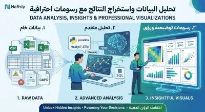 تحليل البيانات الاحترافي واستخراج الرؤى (Insights) مع داشبورد تفاعلي