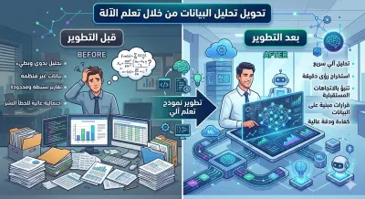 تطوير نموذج تعلم آلي Machine Learning لتحليل البيانات