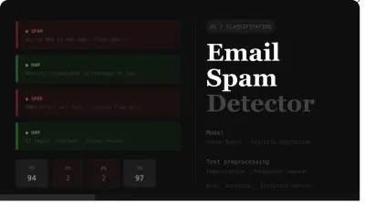 سأقوم ببناء نموذج لتصنيف الإيميلات Spam أو Not Spam باستخدام ML
