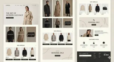 تصميم وتطوير واجهة متجر أزياء احترافية ومتجاوبة بالكامل ( Responsive)