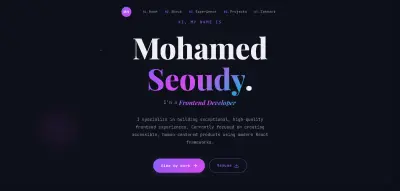 تصميم وتطوير Portfolio احترافي