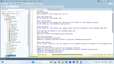 إنشاء قاعدة بيانات باستخدام SQL Server