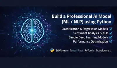 بناء نموذج ذكاء اصطناعي (ML / NLP) باستخدام Python