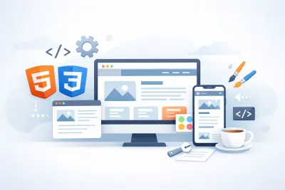 إنشاء صفحة ويب بسيطة باستخدام HTML و CSS