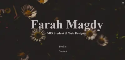 تصميم بورتفوليو شخصي احترافي باستخدام HTML و CSS