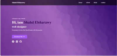 تصميم بورتفوليو شخصي احترافي