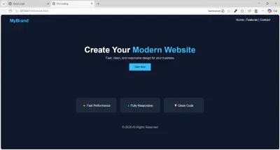 هصمم لك Landing Page احترافية (صفحة واحدة) سريعة ومتجاوبة باستخدام HTML و CSS