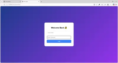 هصمم لك صفحة تسجيل دخول احترافية (صفحة واحدة) مع Validation باستخدام JavaScript