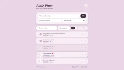 سأطور تطبيق إدارة مهام احترافي ومتجاوب باستخدام HTML وCSS وJavaScript