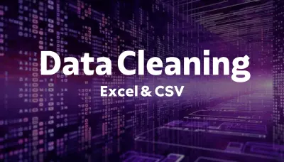 معالجة وتنظيف قواعد البيانات لملفات Excel و CSV