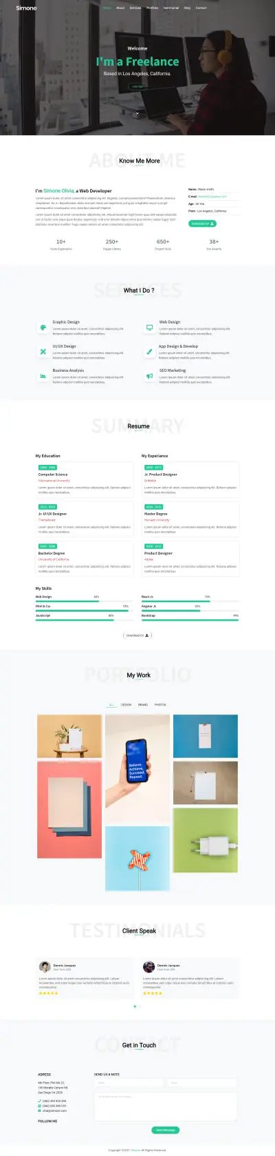 أقوم بتصميم وتطوير موقع ويب احترافي سريع ومتجارب باستخدام HTML CSS JS.