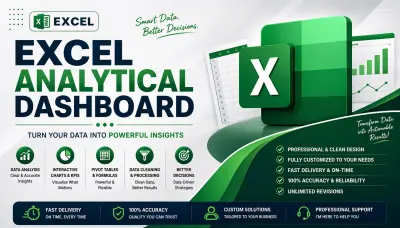 تحليل بيانات باستخدام Excel + Interactive dashboard