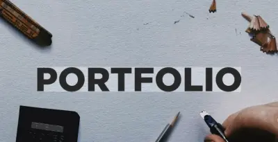 تصميم بورتفوليو على شكل عرض تقديمي (Presentation Style)