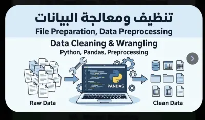 معالجة وتنظيف البيانات باستخدام Python (Data Cleaning & Wrangling)