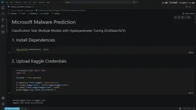 تدريب machine learning model باستدخدام الداتا اللتي يقدمها العميل