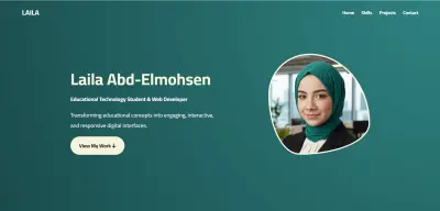 تصميم وبرمجة بورتفوليو (معرض أعمال) احترافي وعصري