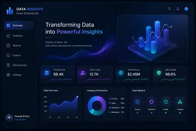 تصميم لوحة Dashboard احترافية و تفاعلية | Excel & PowerBI