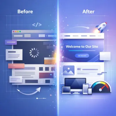 تحسين وتعديل مواقع ويب موجودة (UI & Performance Optimization)
